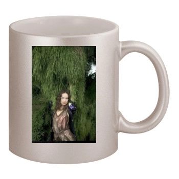 Olivia Wilde 11oz Metallic Silver Mug