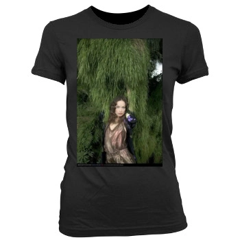 Olivia Wilde Women's Junior Cut Crewneck T-Shirt