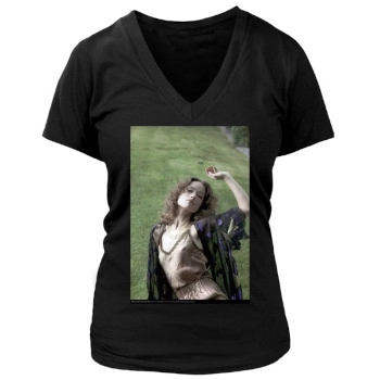 Olivia Wilde Women's Deep V-Neck TShirt