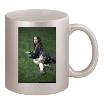 Olivia Wilde 11oz Metallic Silver Mug