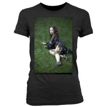 Olivia Wilde Women's Junior Cut Crewneck T-Shirt