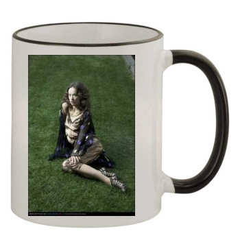 Olivia Wilde 11oz Colored Rim & Handle Mug