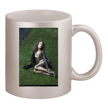 Olivia Wilde 11oz Metallic Silver Mug