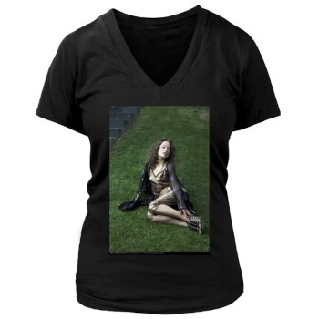 Olivia Wilde Women's Deep V-Neck TShirt