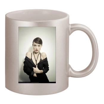 Olivia Wilde 11oz Metallic Silver Mug