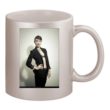 Olivia Wilde 11oz Metallic Silver Mug