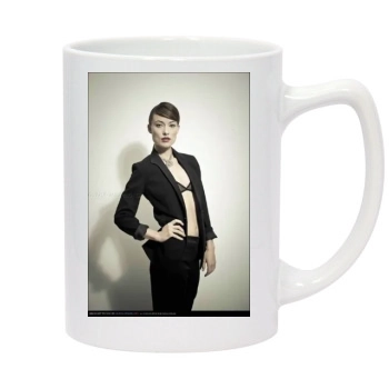 Olivia Wilde 14oz White Statesman Mug