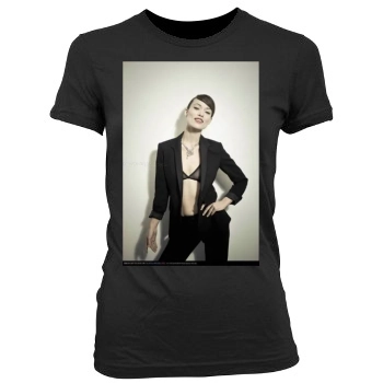 Olivia Wilde Women's Junior Cut Crewneck T-Shirt