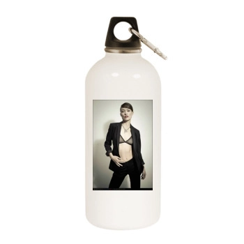 Olivia Wilde White Water Bottle With Carabiner