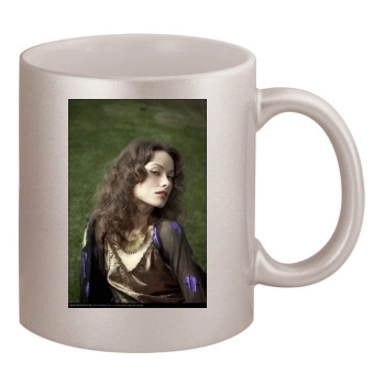 Olivia Wilde 11oz Metallic Silver Mug