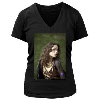 Olivia Wilde Women's Deep V-Neck TShirt