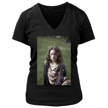 Olivia Wilde Women's Deep V-Neck TShirt