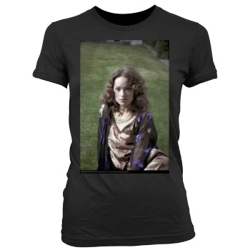 Olivia Wilde Women's Junior Cut Crewneck T-Shirt