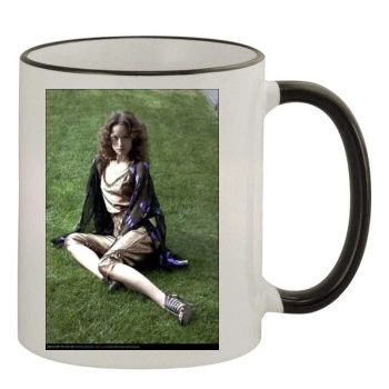 Olivia Wilde 11oz Colored Rim & Handle Mug