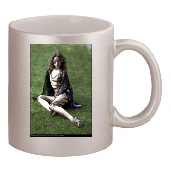 Olivia Wilde 11oz Metallic Silver Mug