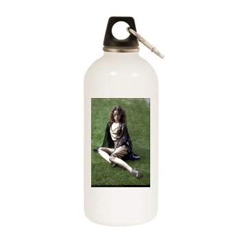 Olivia Wilde White Water Bottle With Carabiner