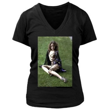 Olivia Wilde Women's Deep V-Neck TShirt