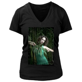 Olivia Wilde Women's Deep V-Neck TShirt