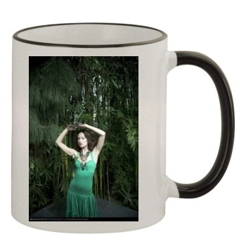 Olivia Wilde 11oz Colored Rim & Handle Mug