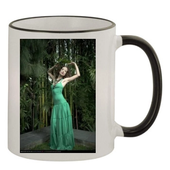 Olivia Wilde 11oz Colored Rim & Handle Mug