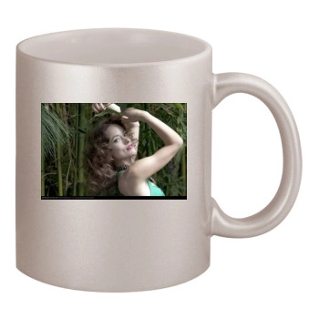 Olivia Wilde 11oz Metallic Silver Mug