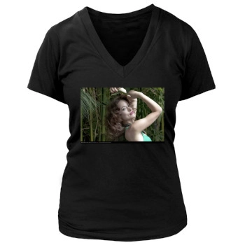 Olivia Wilde Women's Deep V-Neck TShirt