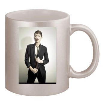 Olivia Wilde 11oz Metallic Silver Mug