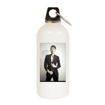 Olivia Wilde White Water Bottle With Carabiner