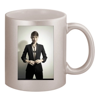 Olivia Wilde 11oz Metallic Silver Mug