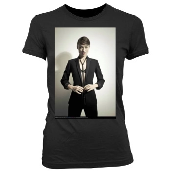 Olivia Wilde Women's Junior Cut Crewneck T-Shirt