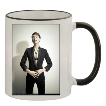 Olivia Wilde 11oz Colored Rim & Handle Mug