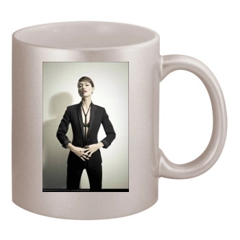 Olivia Wilde 11oz Metallic Silver Mug