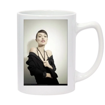 Olivia Wilde 14oz White Statesman Mug