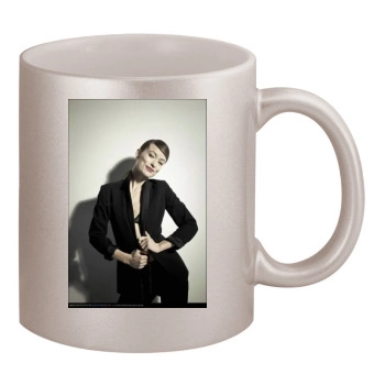 Olivia Wilde 11oz Metallic Silver Mug