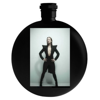 Olivia Wilde Round Flask