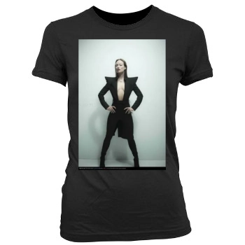 Olivia Wilde Women's Junior Cut Crewneck T-Shirt