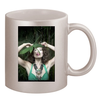 Olivia Wilde 11oz Metallic Silver Mug