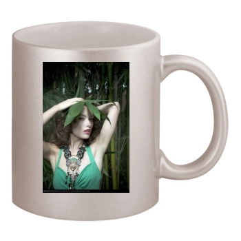 Olivia Wilde 11oz Metallic Silver Mug