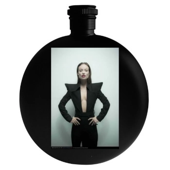 Olivia Wilde Round Flask