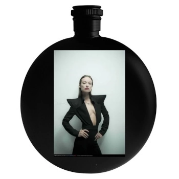 Olivia Wilde Round Flask