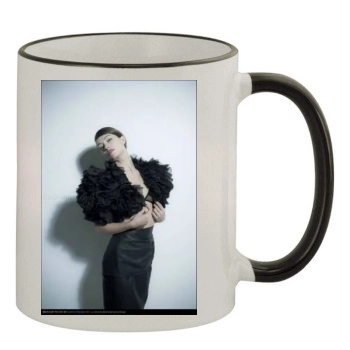 Olivia Wilde 11oz Colored Rim & Handle Mug