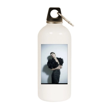 Olivia Wilde White Water Bottle With Carabiner