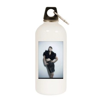 Olivia Wilde White Water Bottle With Carabiner