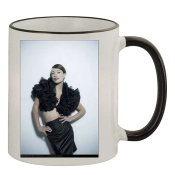 Olivia Wilde 11oz Colored Rim & Handle Mug