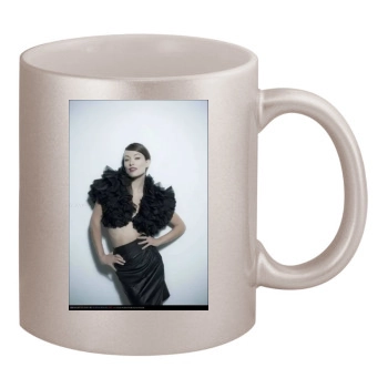 Olivia Wilde 11oz Metallic Silver Mug