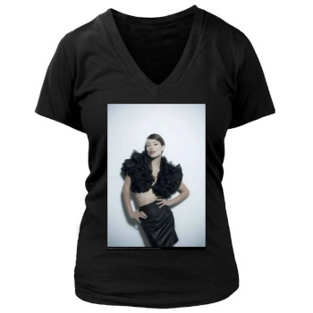 Olivia Wilde Women's Deep V-Neck TShirt