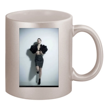 Olivia Wilde 11oz Metallic Silver Mug