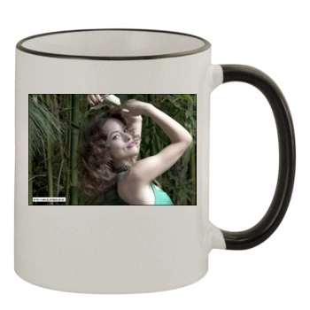 Olivia Wilde 11oz Colored Rim & Handle Mug