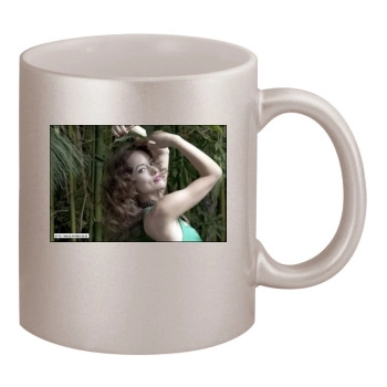 Olivia Wilde 11oz Metallic Silver Mug