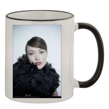 Olivia Wilde 11oz Colored Rim & Handle Mug